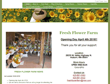 Tablet Screenshot of freshflowerfarm.net